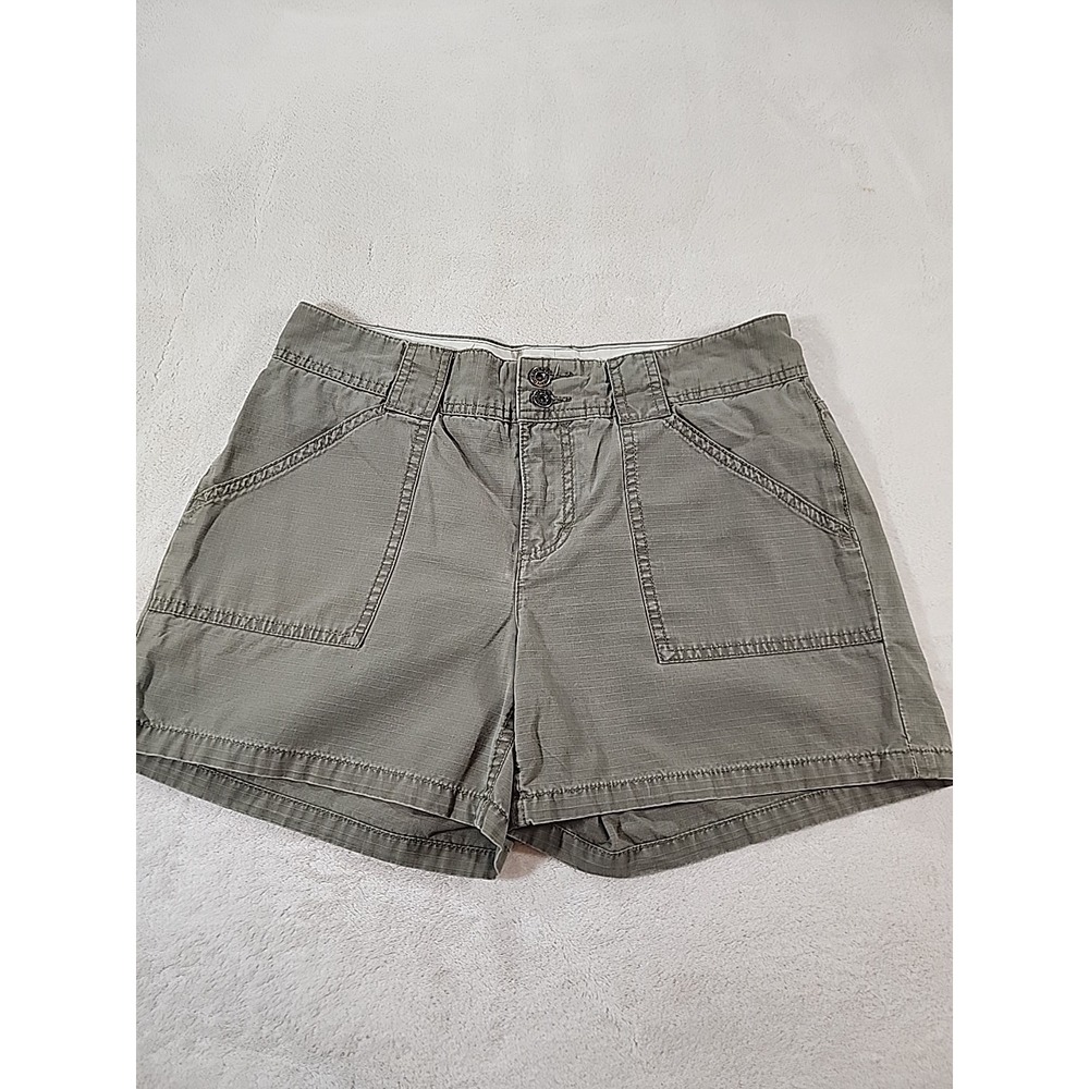 Tommy Hilfiger Green Flat Front Shorts w/ Pockets Women Size 8 | 49-40‎